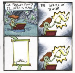 The Scroll of Truth (Alternative Version) Meme Template