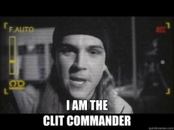 Clit Commander Meme Template