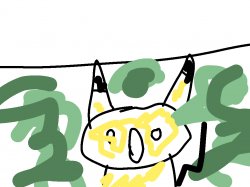 Badly Drawn Surprised Pikachu Meme Template