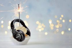 Birthday Cupcake Headphones Meme Template