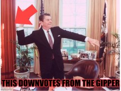 Ronald Reagan Downvote Meme Template