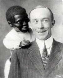 Ventriloquist and Black Dummy Meme Template