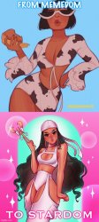 Doja Cat from memedom to stardom 1 Meme Template