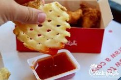 Chick Fil A Thick Waffle In Tiny Container Meme Template