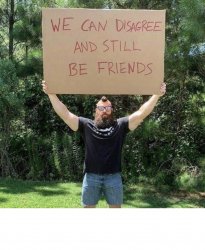 We can disagree Meme Template