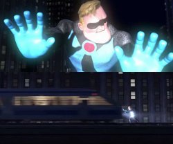 Mr. Incredible hit by train template Meme Template