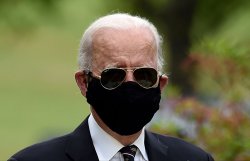 Biden with mask Meme Template