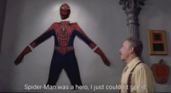 Spiderman was a hero Meme Template