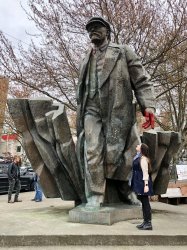 Lenin statue in Seattle Meme Template