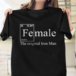 female the original iron man Meme Template