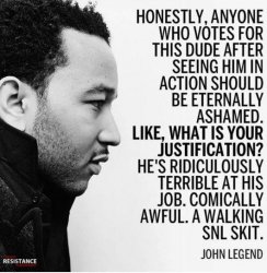 John Legend quote on Trump Meme Template