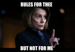 Pelosi Rule for thee... Meme Template