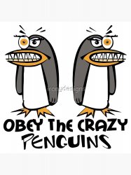 crazy penguins Meme Template