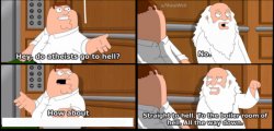 Atheists Boiler Room Hell Family Guy Meme Template