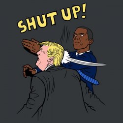 Obama slapping trump Meme Template