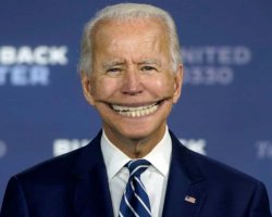 Joe Biden Creepy Grin Meme Template
