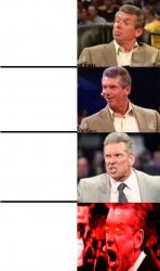 Angry Vince McMahon Reaction w/Glowing Eyes Meme Template