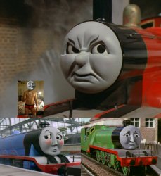 James Is Angry At Gordon And Henry Meme Template