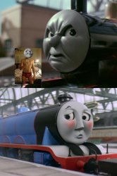 James Is Angry At Gordon (2) Meme Template