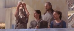 shmi jar jar qui gon padme watches podrace Meme Template