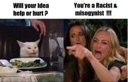 Leftist response to EVERYTHING -- call the person a racist Meme Template