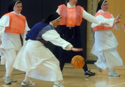 in the name of the lord i'm finna brake them ankles sister mary Meme Template