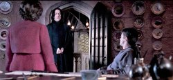 Snape and Umbridge vs Harry Meme Template