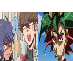 Kaiba and Aigami Meme Template