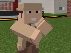 Angry Man Pointing At Hand Minecraft Meme Template