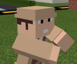 Angry Man pointing at hand Minecraft Meme Template