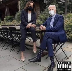 Harris Biden Rap Album Meme Template