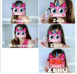 Pimples? ZERO UNIKITTY EDITION Meme Template