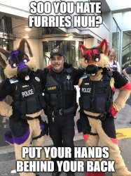 furry hater polices Meme Template