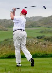Trump Golf Meme Template