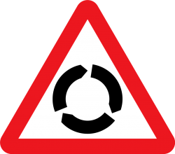 UK Roundabout Sign Meme Template