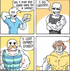 strong men comic Meme Template