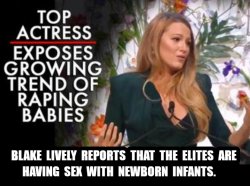 The Satanic Left has gone too far - sex with infants! Meme Template