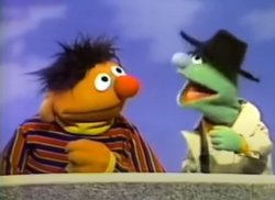 Ernie & Agent Meme Template