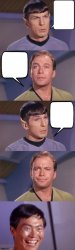 Spock Burns Kirk Meme Template