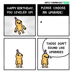Birthday Upgrades Meme Template