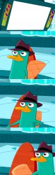 Perry leaves monitor Meme Template