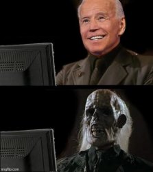 Joe Biden I'll just wait here Meme Template
