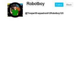 Robotboy anouncement Meme Template