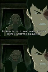 Iroh asks the real questions Meme Template
