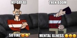 boom mental illness Meme Template