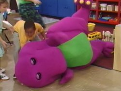 Barney Falls Meme Template