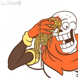 Papyrus facepalm spaghett Meme Template