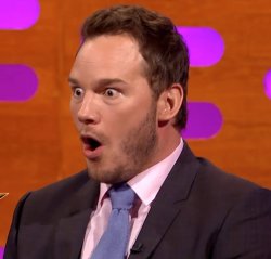 CHRIS PRATT OH FACE WTF WOW Meme Template