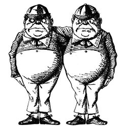 Tweedle Dee and Tweedle Dum Meme Template