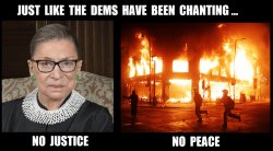 The Dems have been chanting this all along - Ruth Bader Ginsburg Meme Template